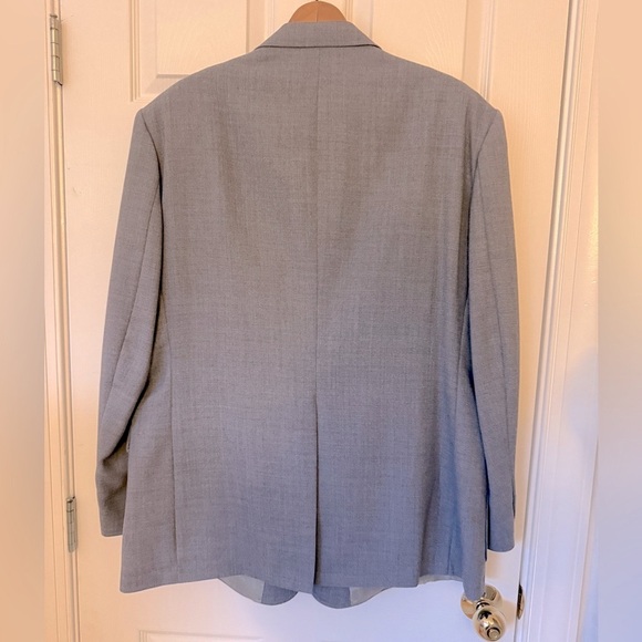 NEW* Stafford Blazer Mens Size 48R Gray Wool Blend Two Button Jacket *NWT - Picture 2 of 15